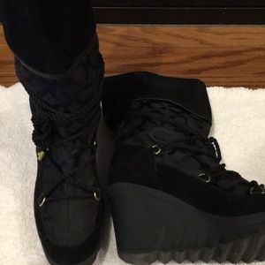 Coach black boots